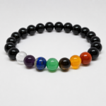 AuraShield Seven Chakra Tourmaline Bracelet